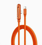 Cable USB-C 240W Carga Rápida con Soporte Plegable, usb-C, C-lightning, C-C