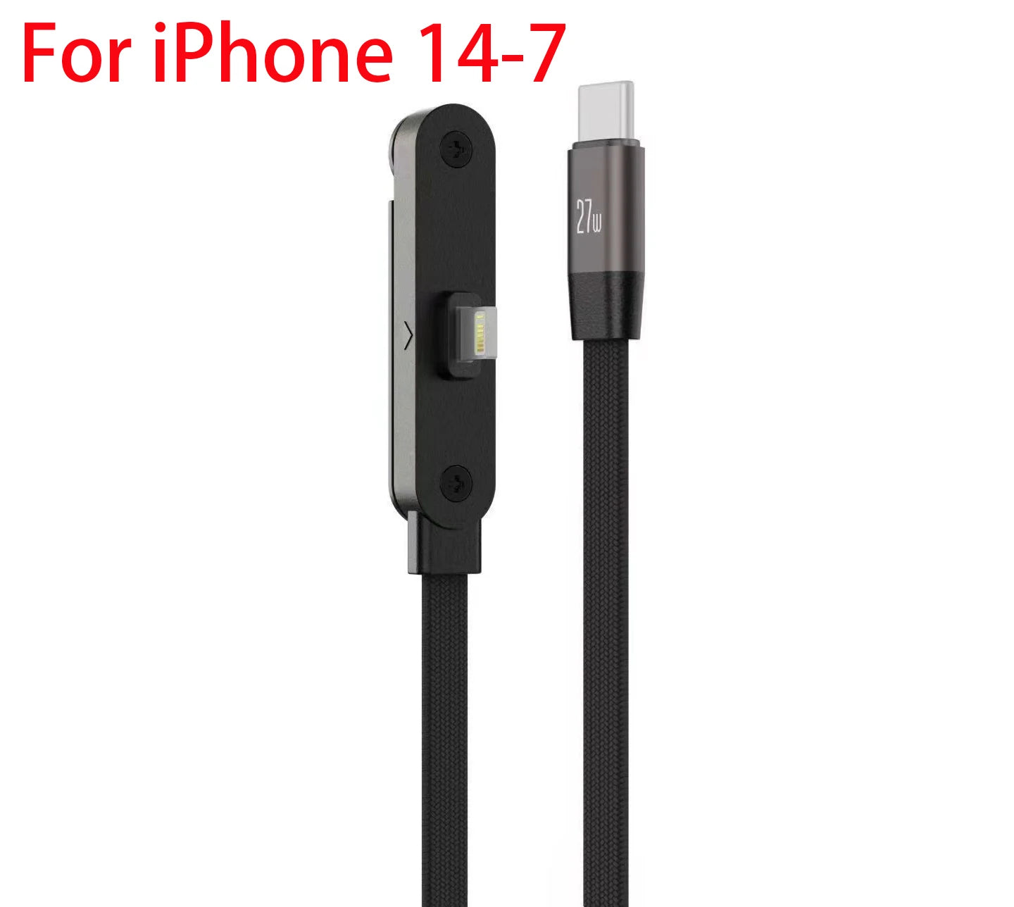 Cable USB-C 240W Carga Rápida con Soporte Plegable, usb-C, C-lightning, C-C