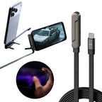 Cable USB-C 240W Carga Rápida con Soporte Plegable, usb-C, C-lightning, C-C